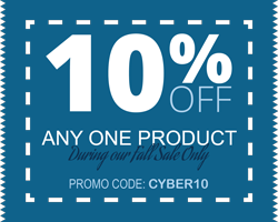 Take 10% off any one product with our Fall Sale. (CYBER10)